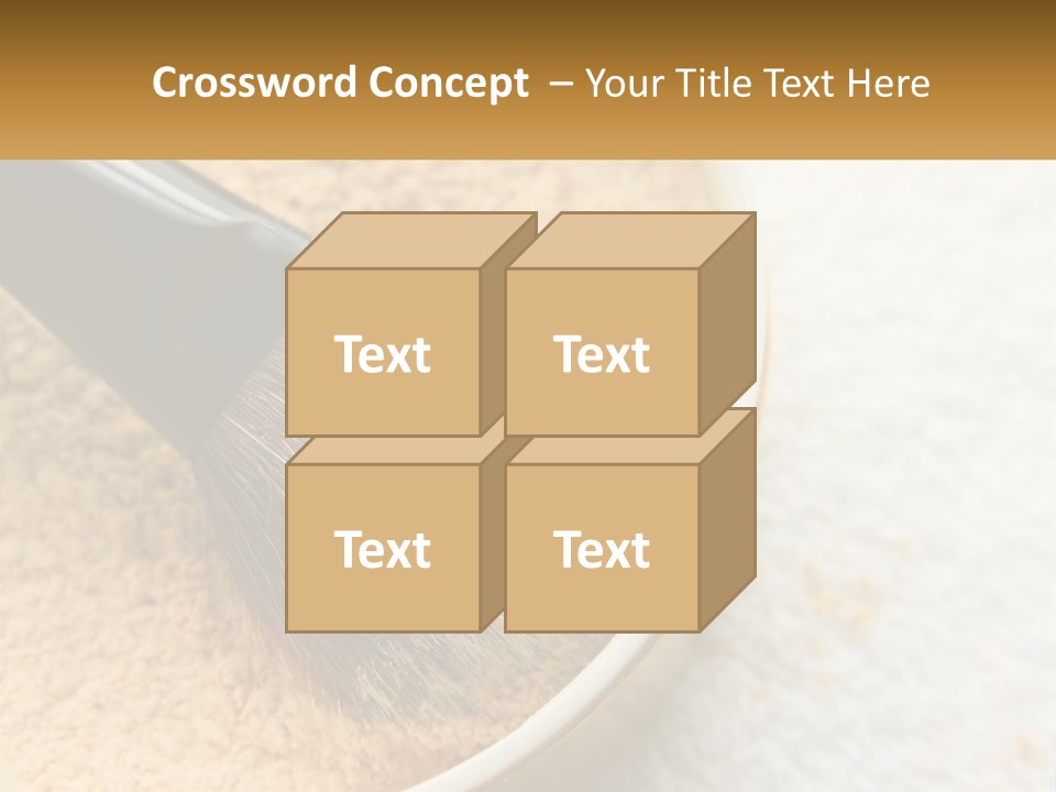 Golden Make Makeup PowerPoint Template