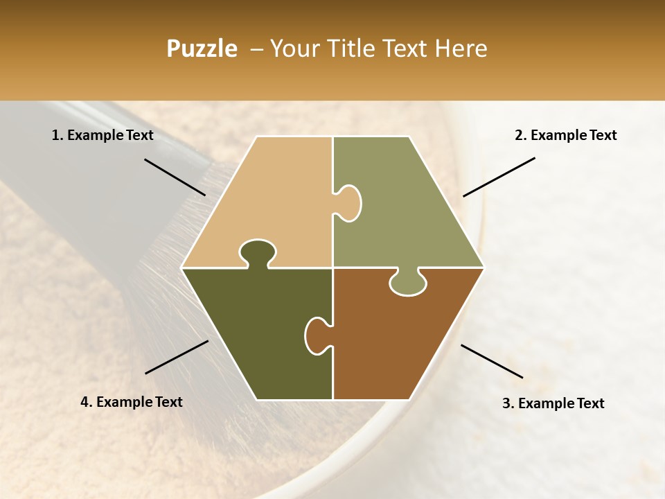 Golden Make Makeup PowerPoint Template