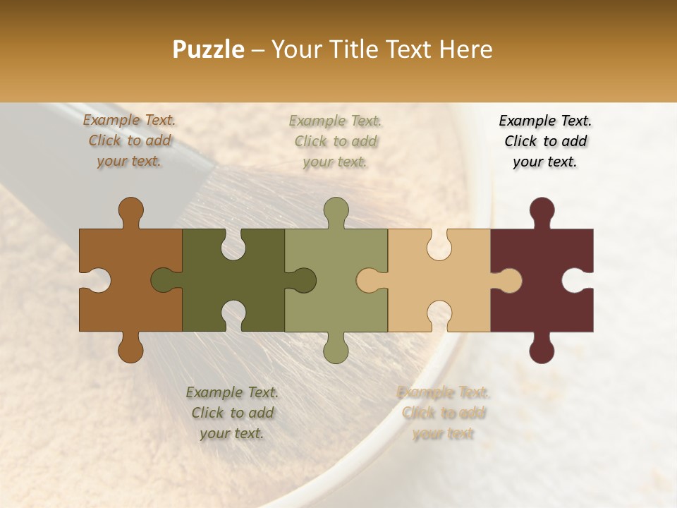 Golden Make Makeup PowerPoint Template