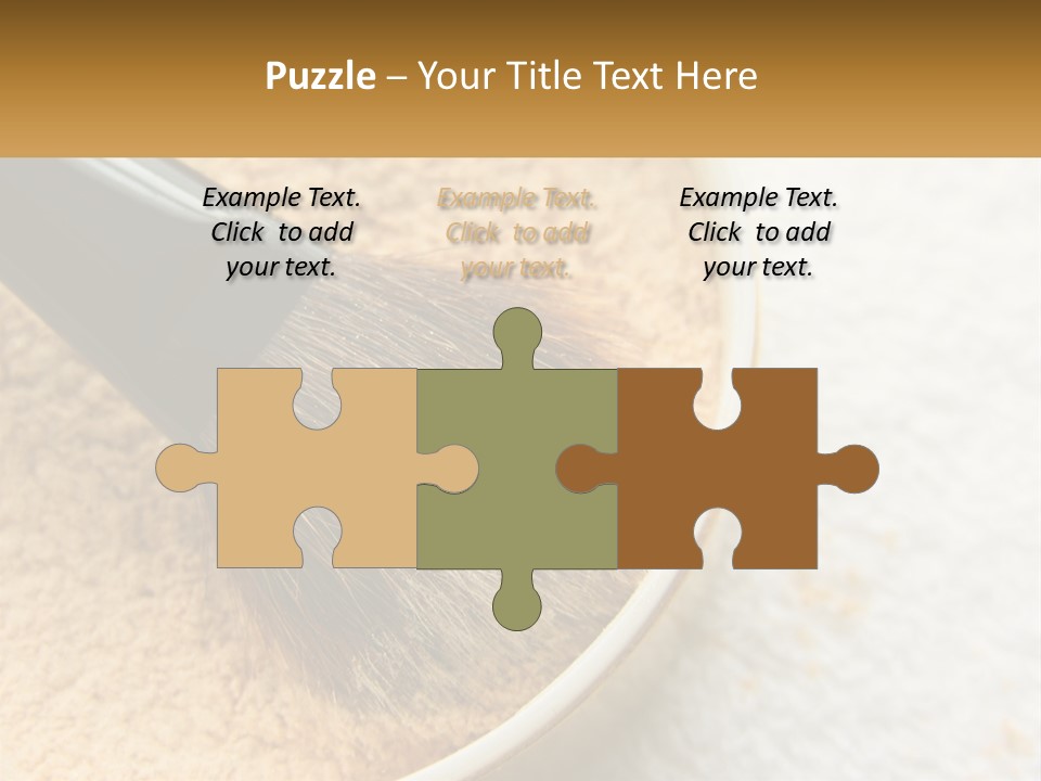 Golden Make Makeup PowerPoint Template