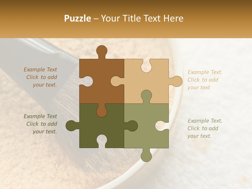 Golden Make Makeup PowerPoint Template