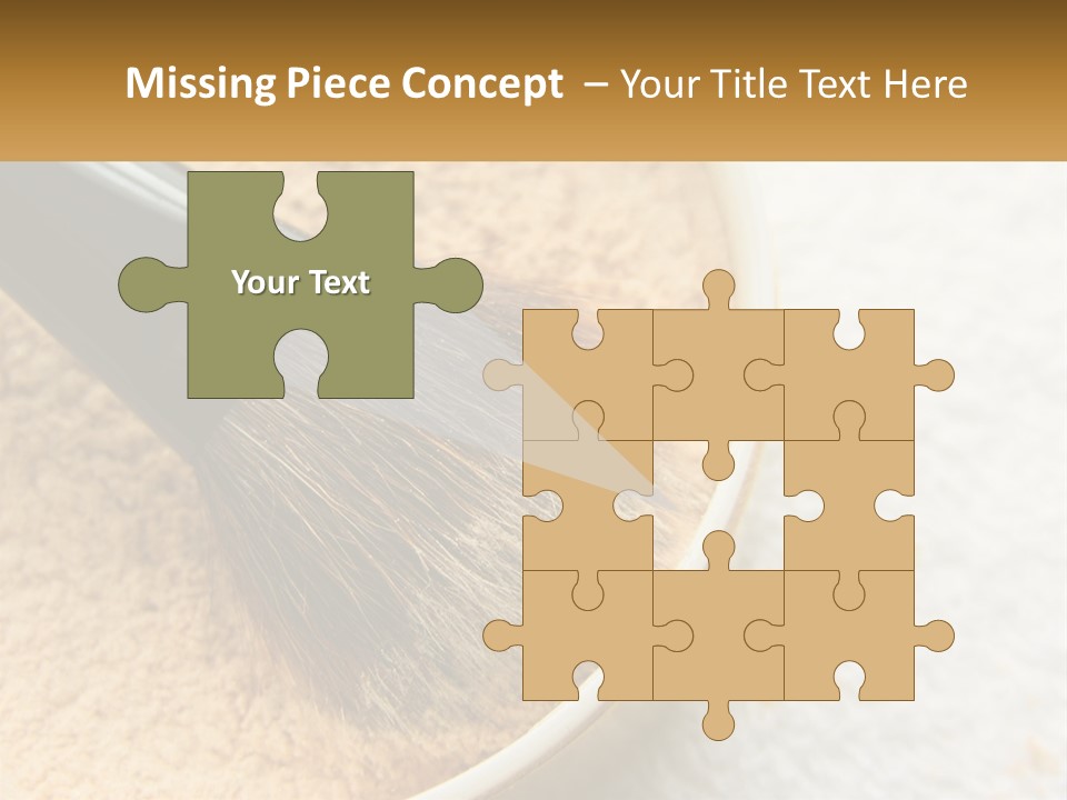 Golden Make Makeup PowerPoint Template