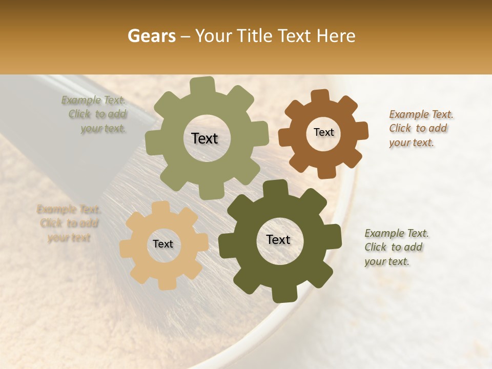 Golden Make Makeup PowerPoint Template