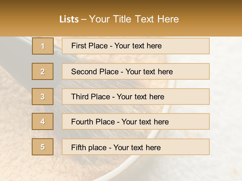 Golden Make Makeup PowerPoint Template