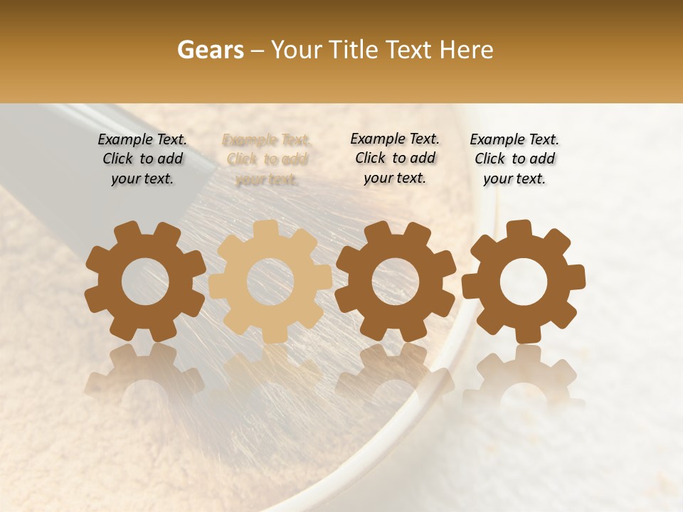 Golden Make Makeup PowerPoint Template