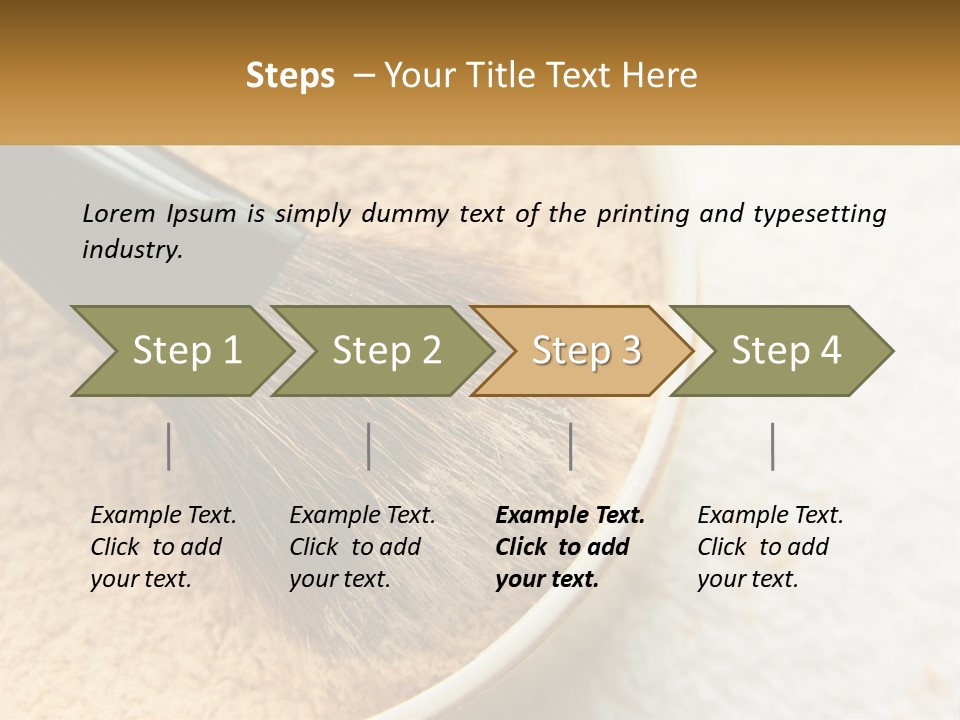 Golden Make Makeup PowerPoint Template