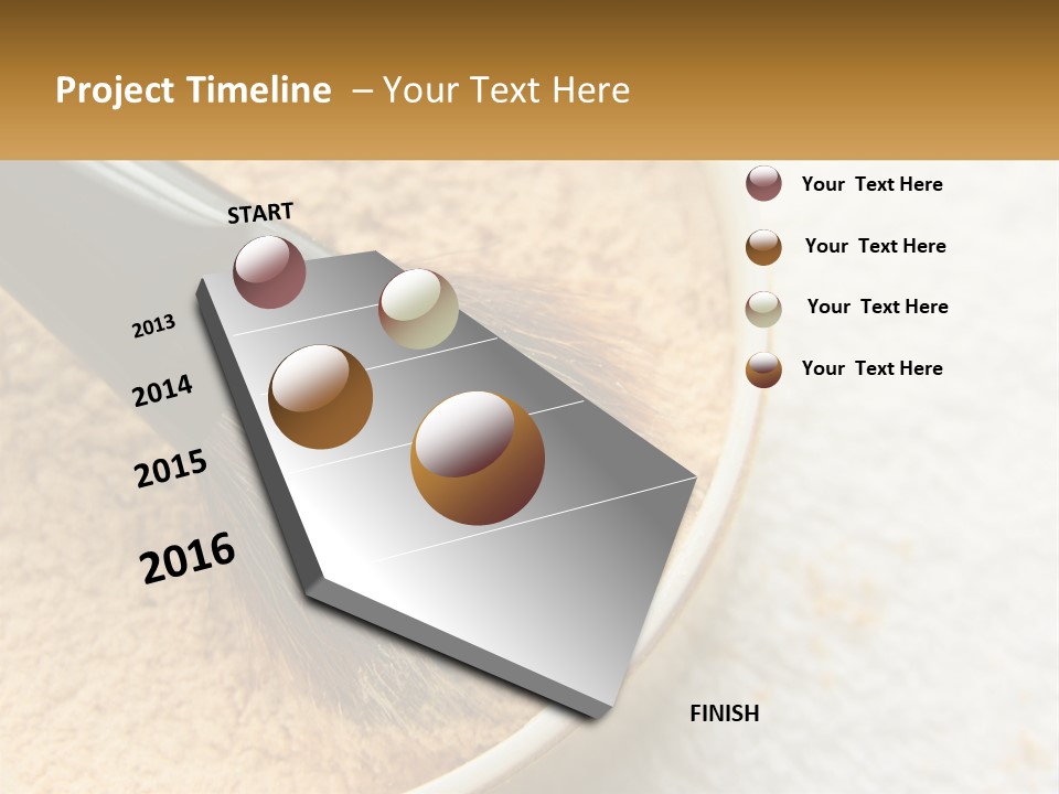 Golden Make Makeup PowerPoint Template