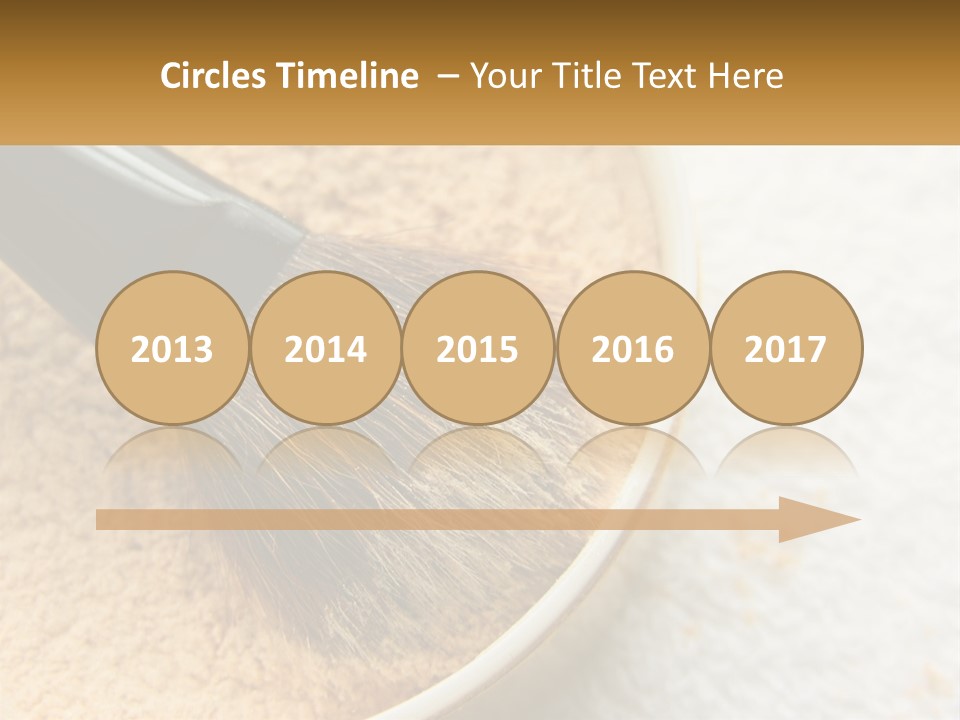 Golden Make Makeup PowerPoint Template