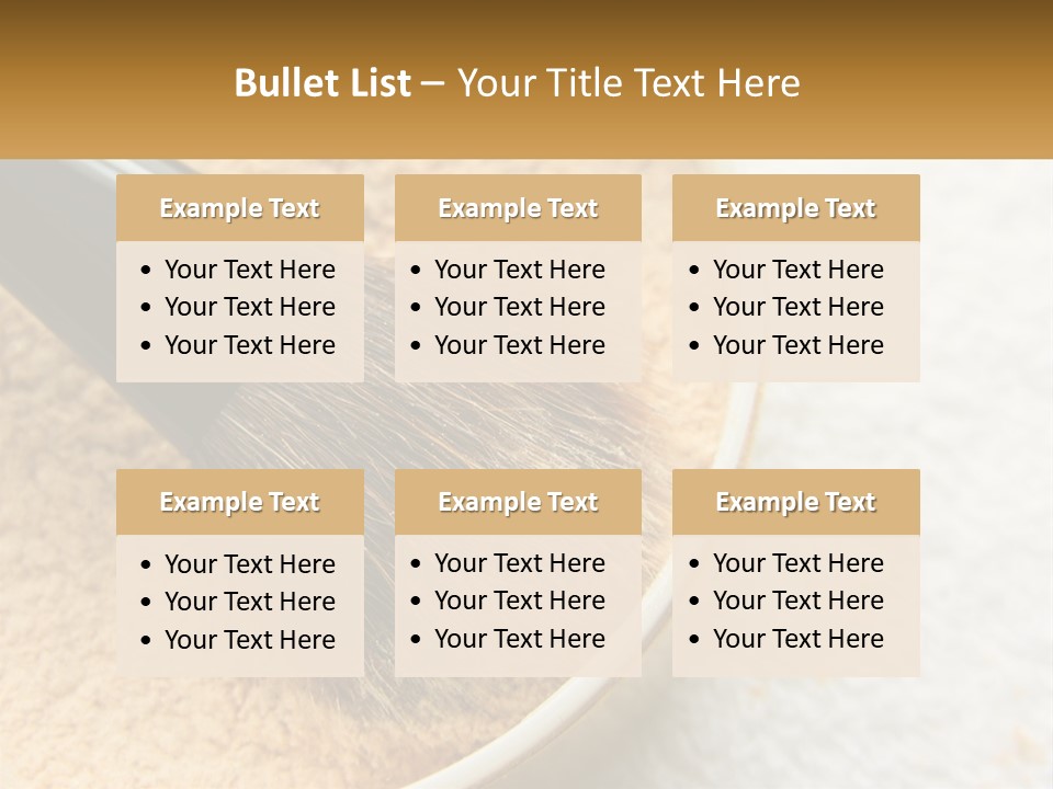 Golden Make Makeup PowerPoint Template