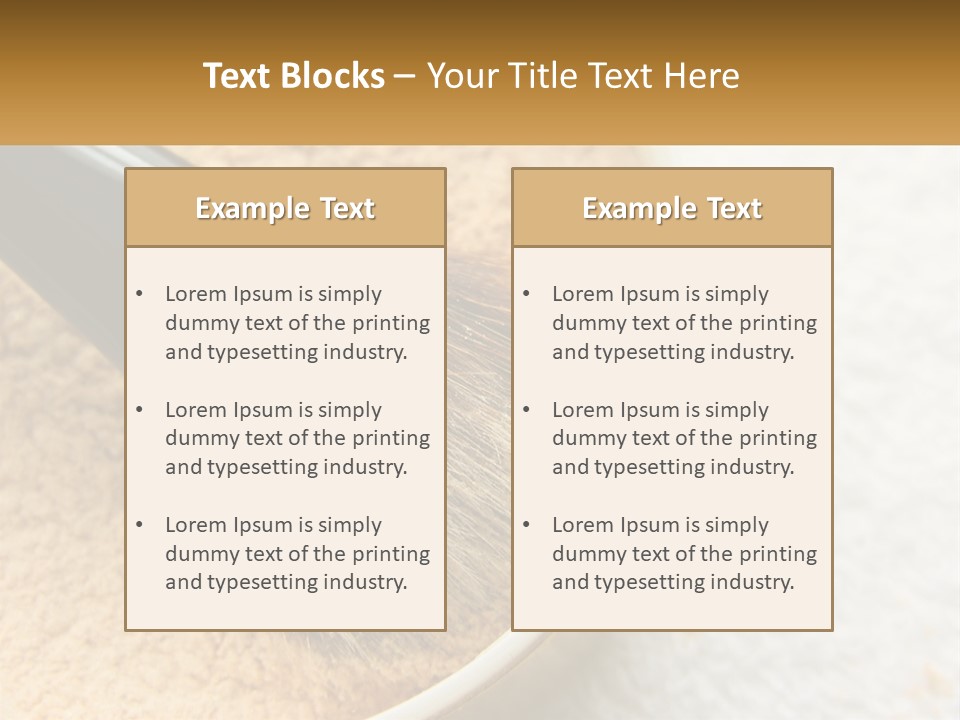 Golden Make Makeup PowerPoint Template