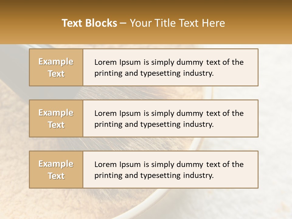 Golden Make Makeup PowerPoint Template