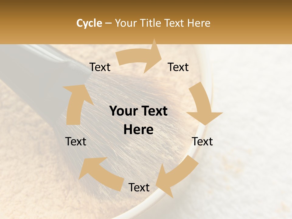 Golden Make Makeup PowerPoint Template