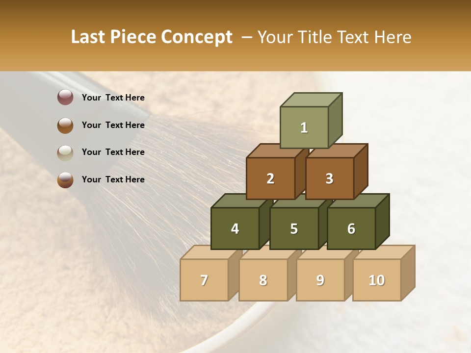 Golden Make Makeup PowerPoint Template