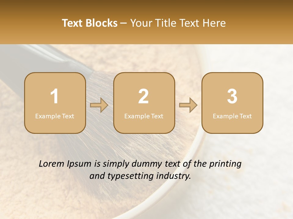 Golden Make Makeup PowerPoint Template