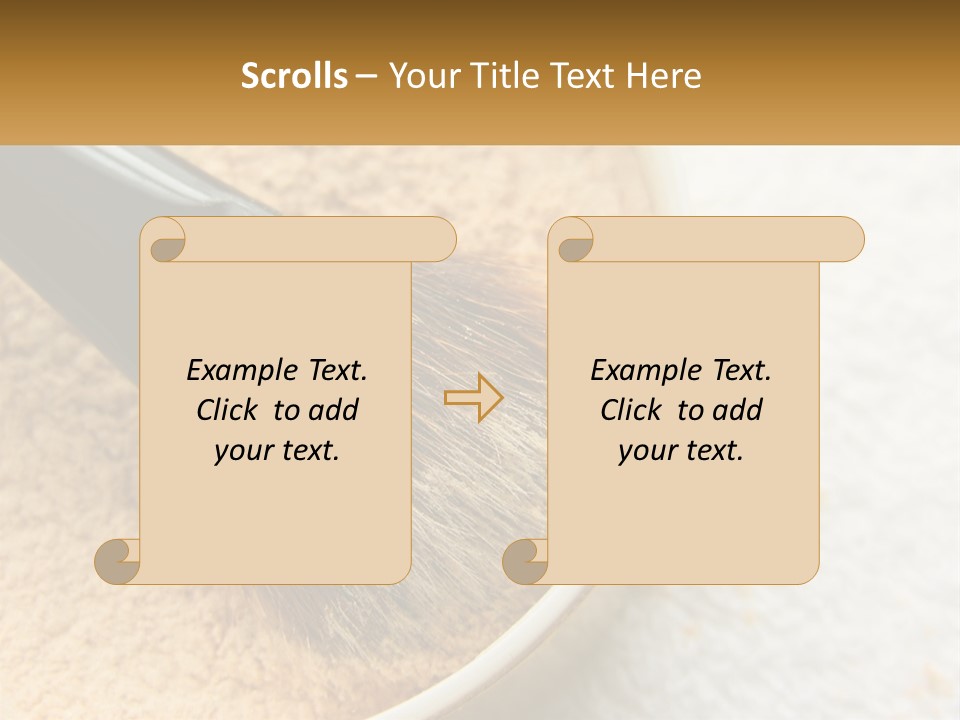 Golden Make Makeup PowerPoint Template