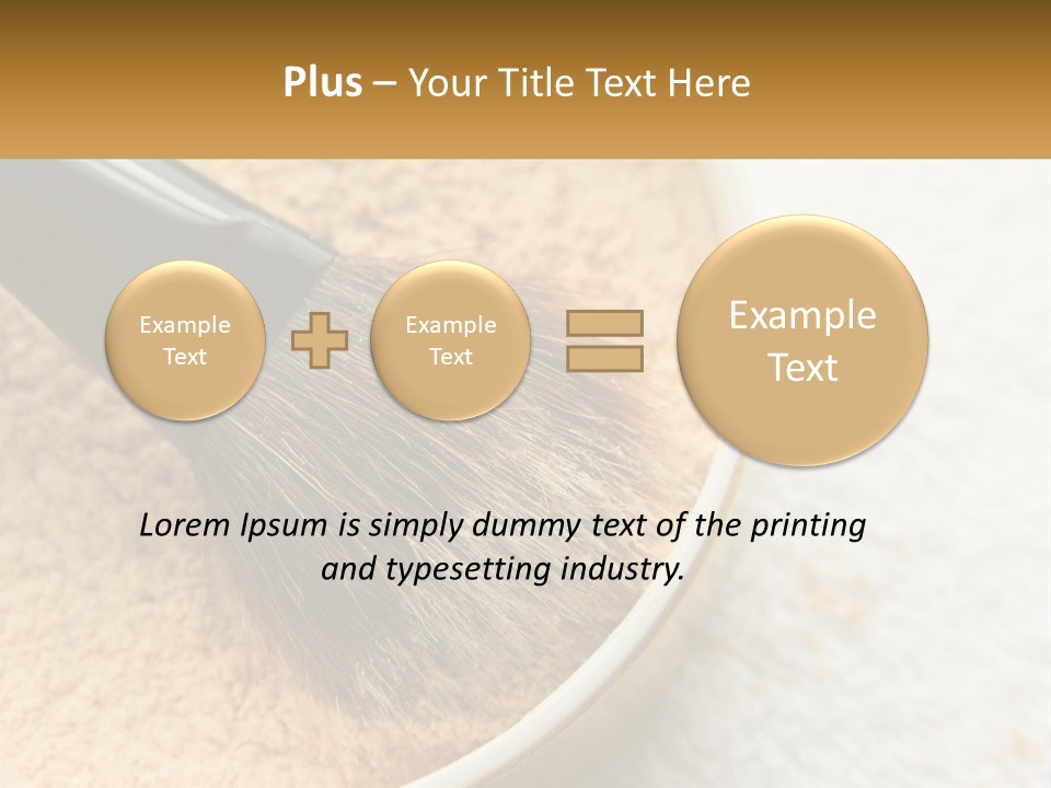 Golden Make Makeup PowerPoint Template