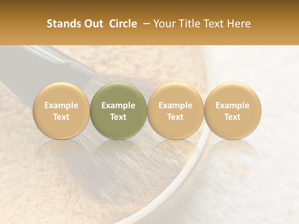Golden Make Makeup PowerPoint Template