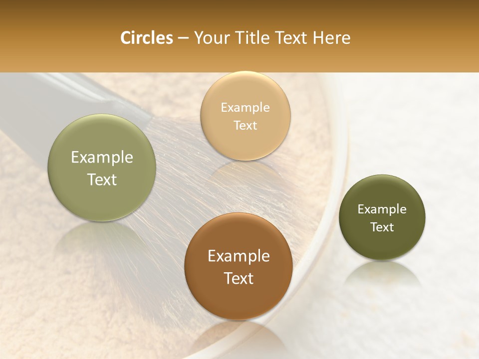 Golden Make Makeup PowerPoint Template