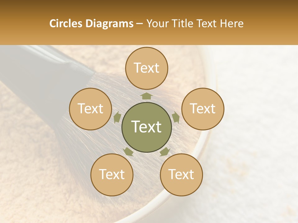 Golden Make Makeup PowerPoint Template