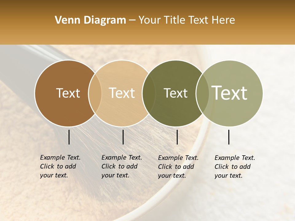 Golden Make Makeup PowerPoint Template