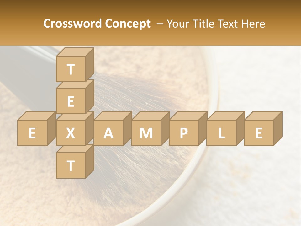 Golden Make Makeup PowerPoint Template