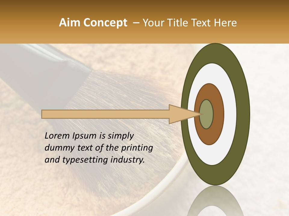 Golden Make Makeup PowerPoint Template