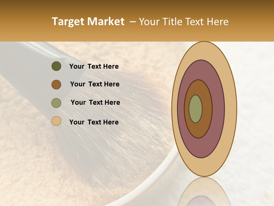 Golden Make Makeup PowerPoint Template