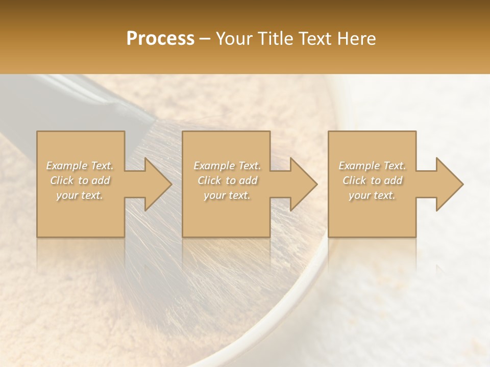 Golden Make Makeup PowerPoint Template