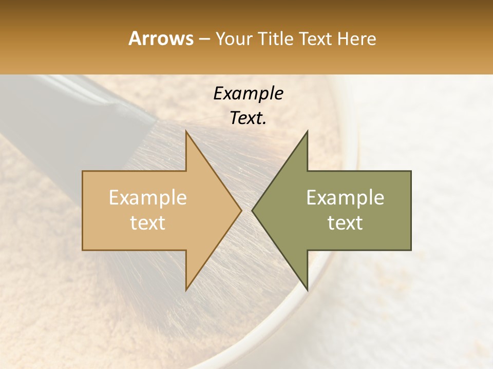 Golden Make Makeup PowerPoint Template