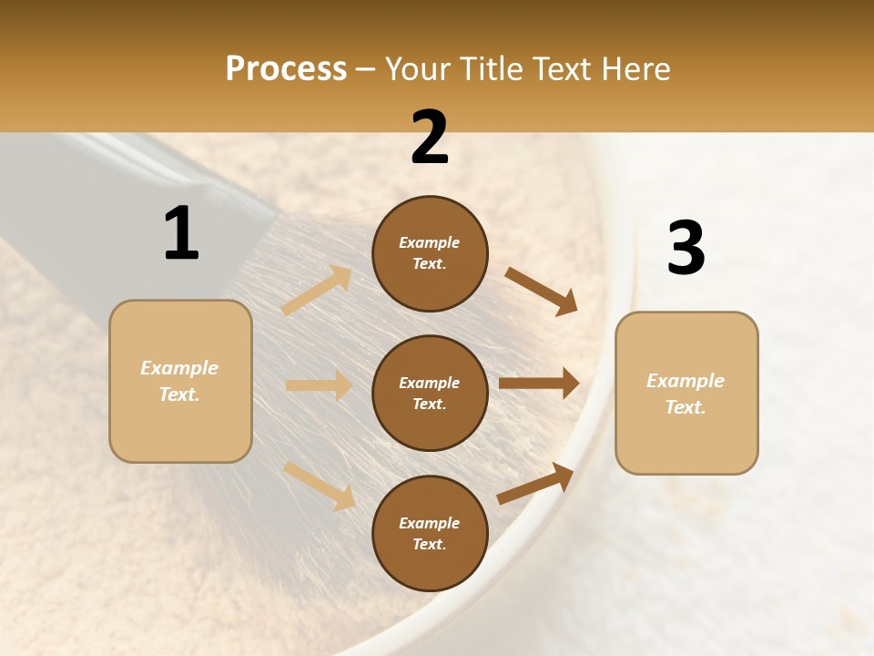 Golden Make Makeup PowerPoint Template