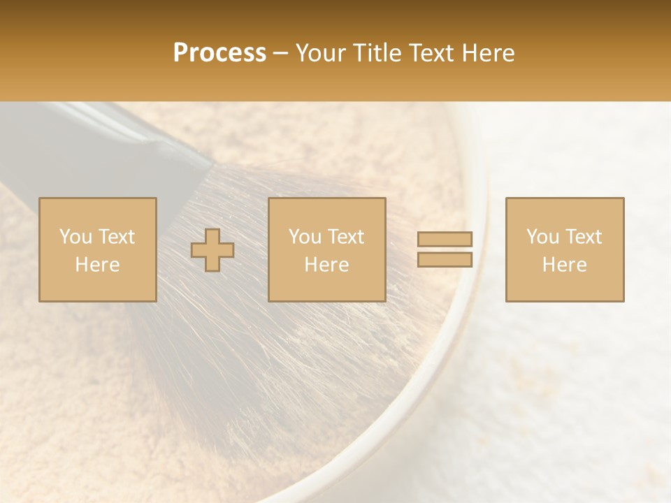 Golden Make Makeup PowerPoint Template