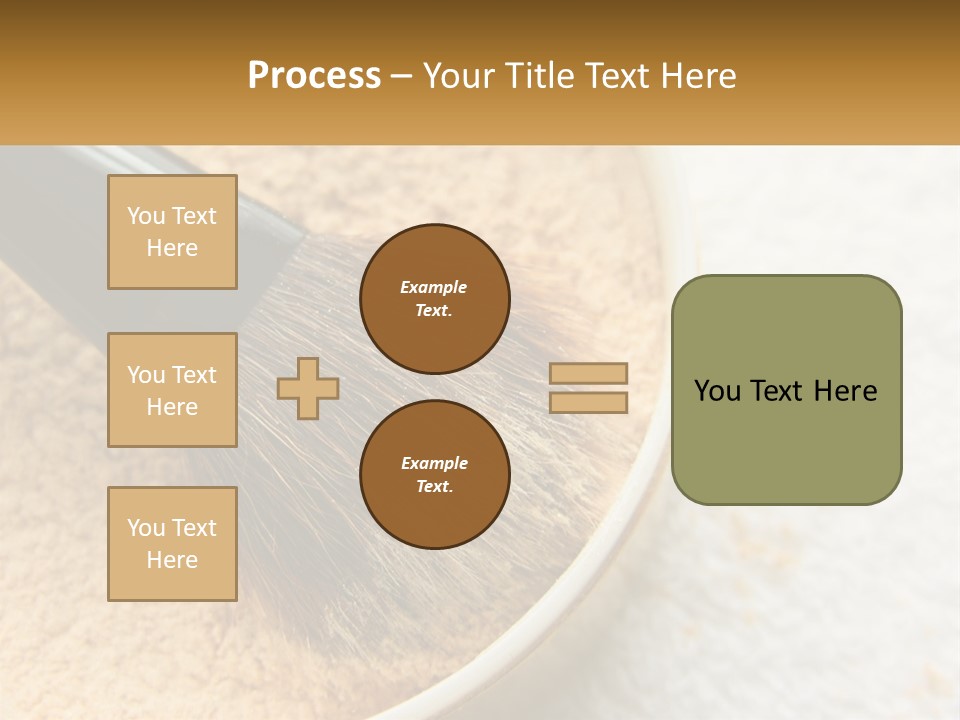 Golden Make Makeup PowerPoint Template