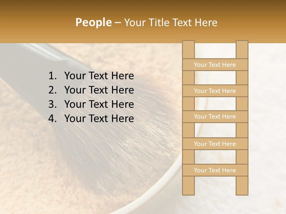 Golden Make Makeup PowerPoint Template