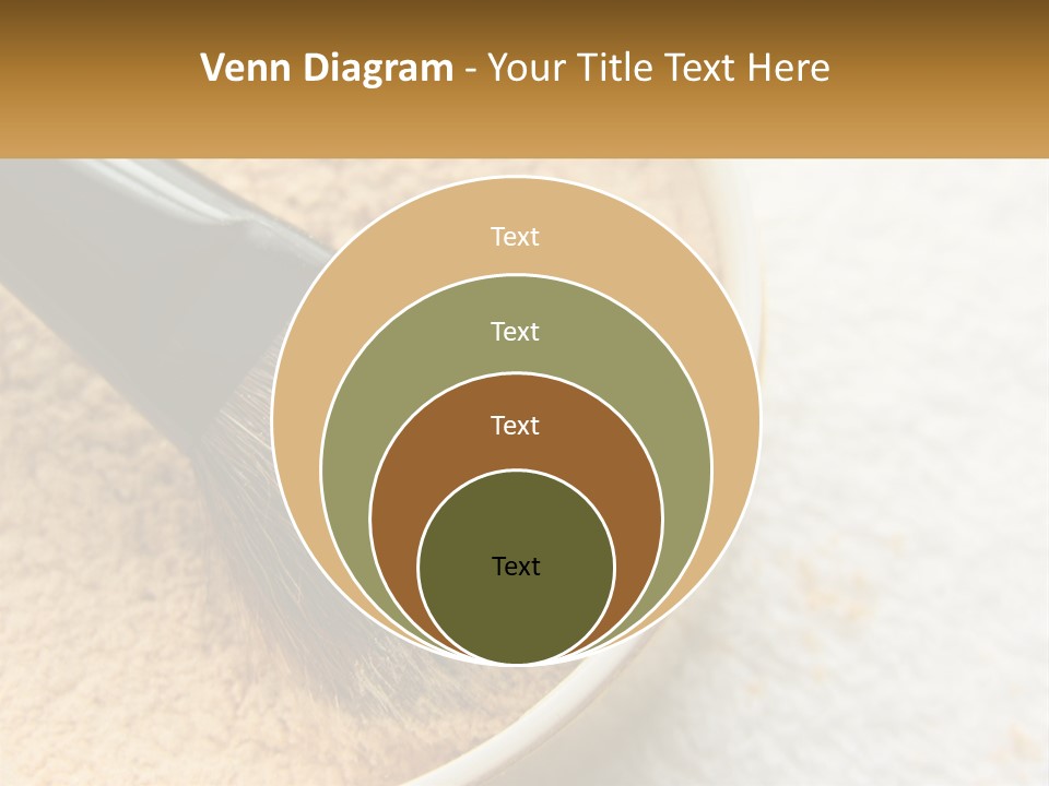 Golden Make Makeup PowerPoint Template