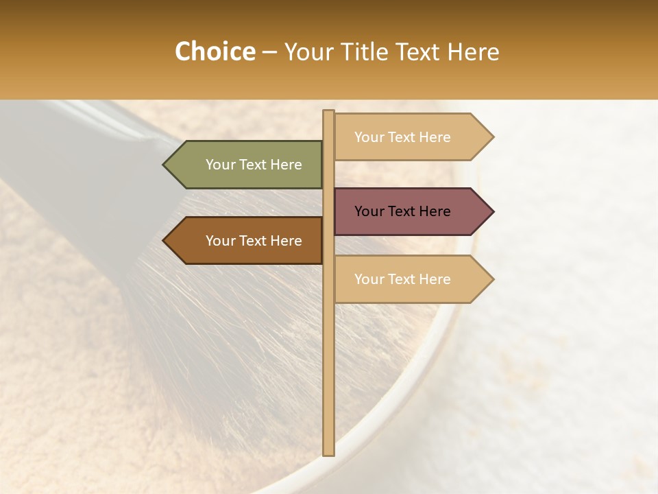 Golden Make Makeup PowerPoint Template