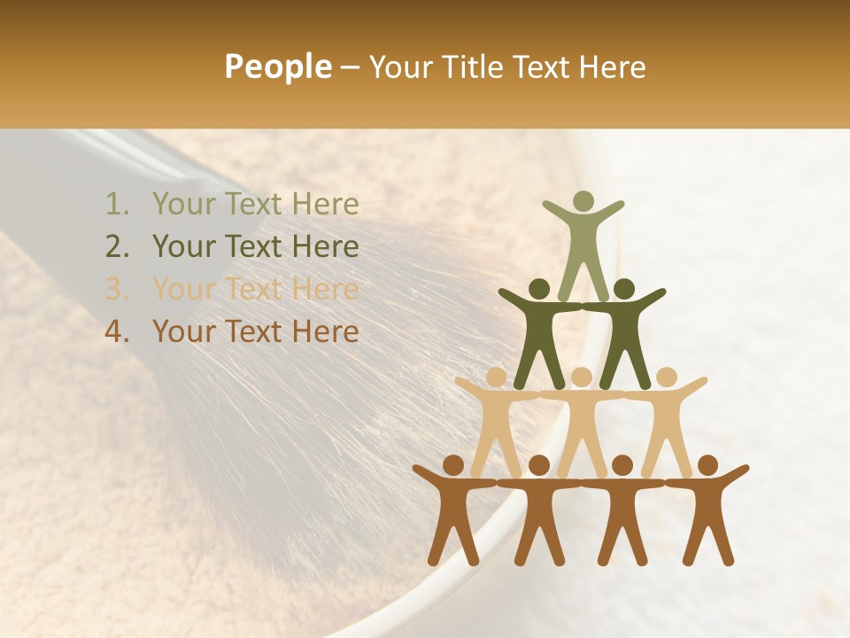 Golden Make Makeup PowerPoint Template