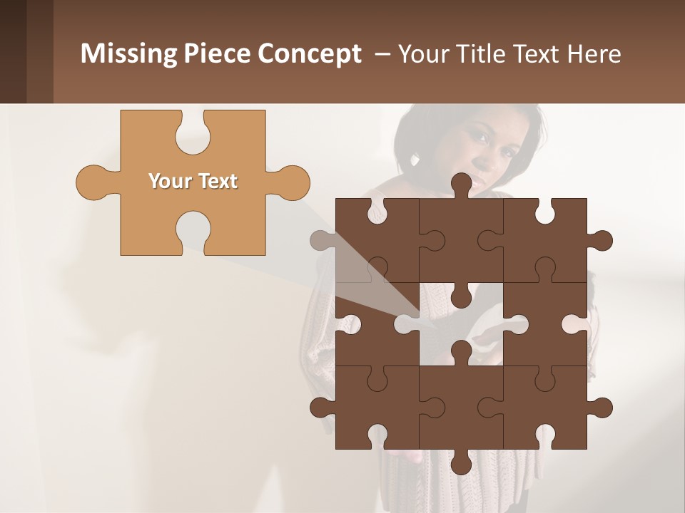 African American Serious Motherhood PowerPoint Template