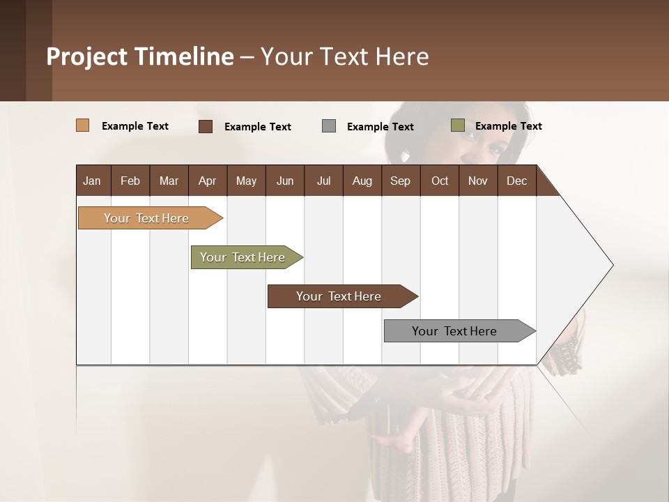 African American Serious Motherhood PowerPoint Template