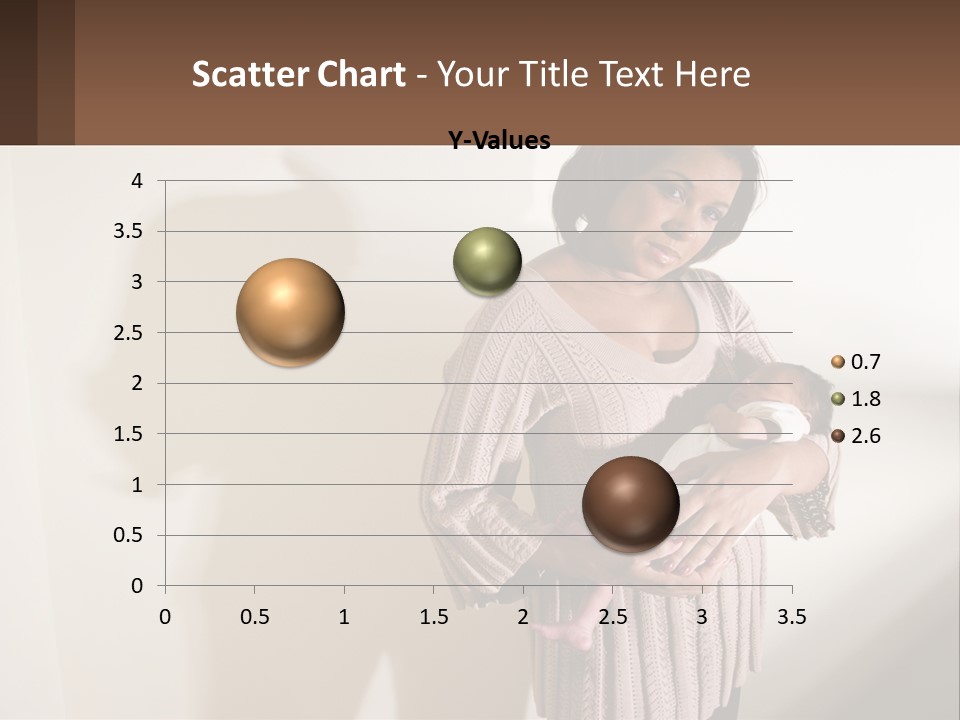 African American Serious Motherhood PowerPoint Template