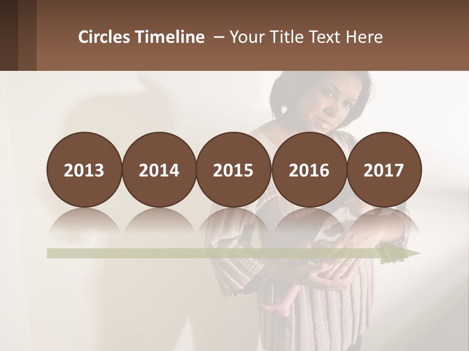 African American Serious Motherhood PowerPoint Template