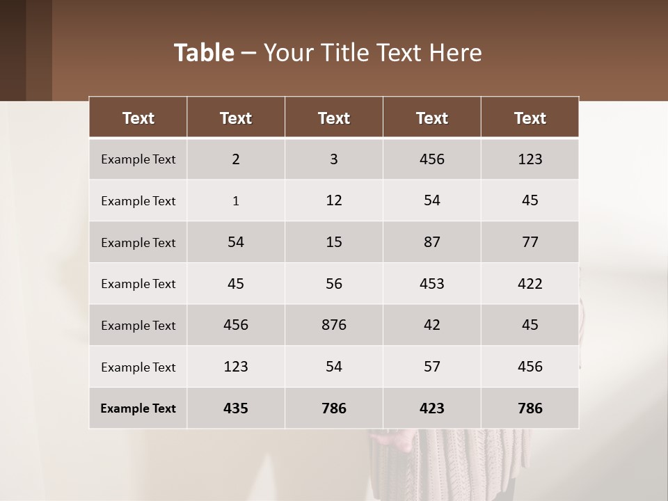 African American Serious Motherhood PowerPoint Template