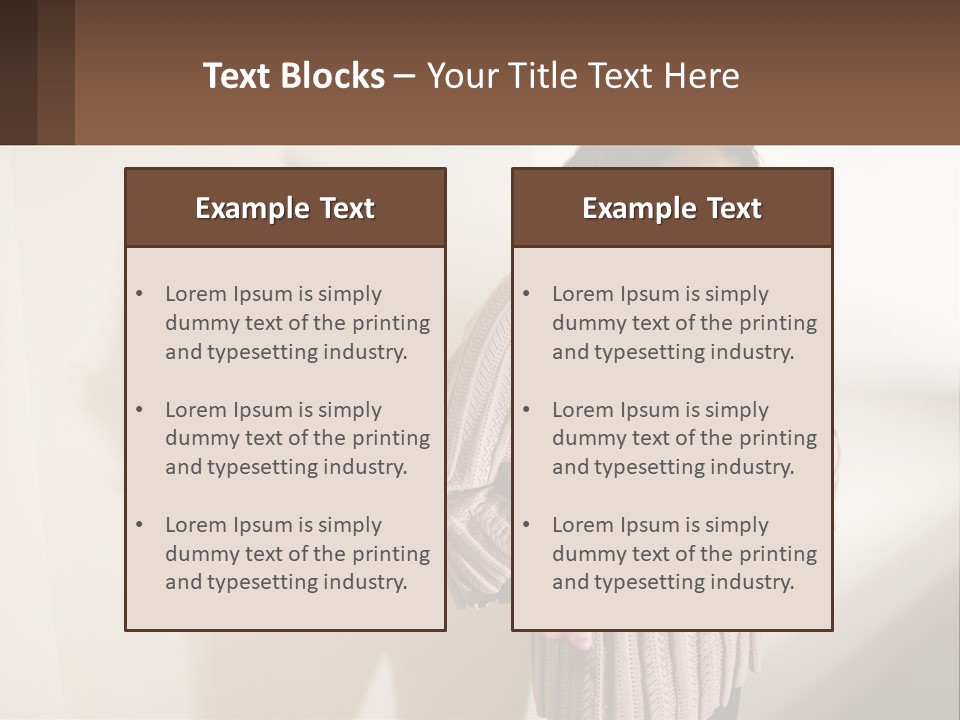 African American Serious Motherhood PowerPoint Template