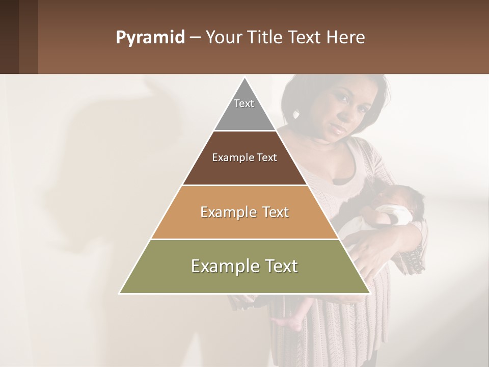 African American Serious Motherhood PowerPoint Template