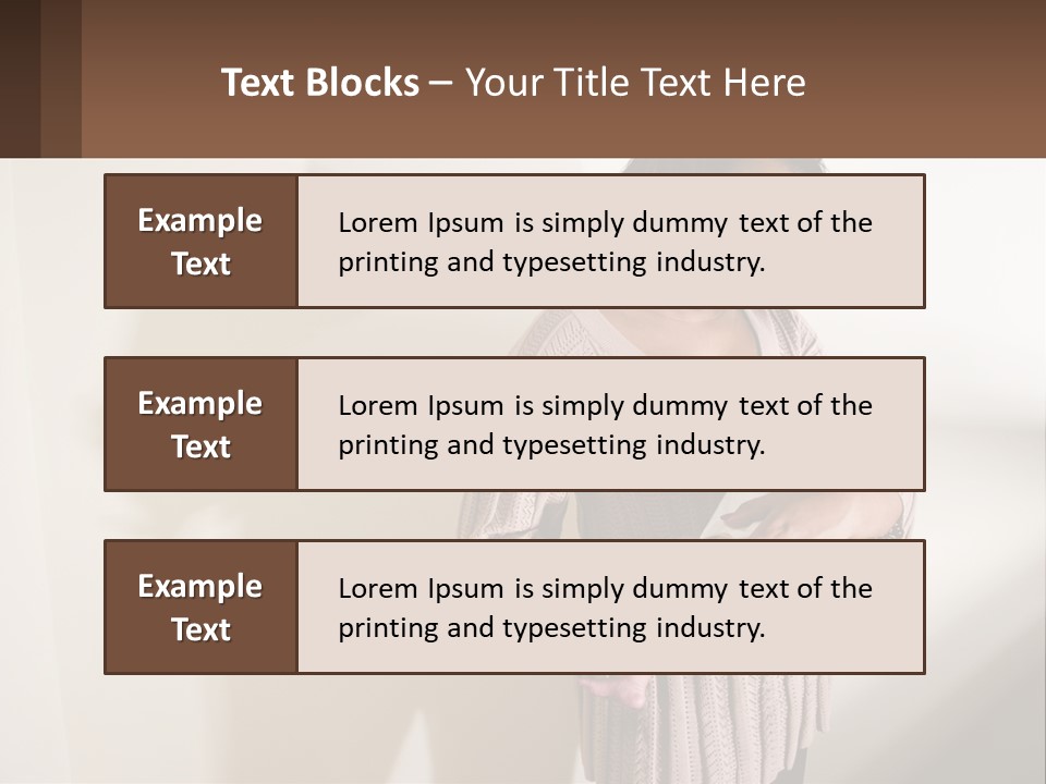 African American Serious Motherhood PowerPoint Template