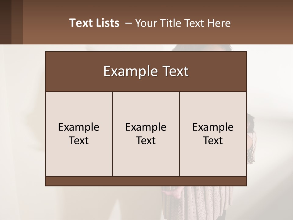 African American Serious Motherhood PowerPoint Template