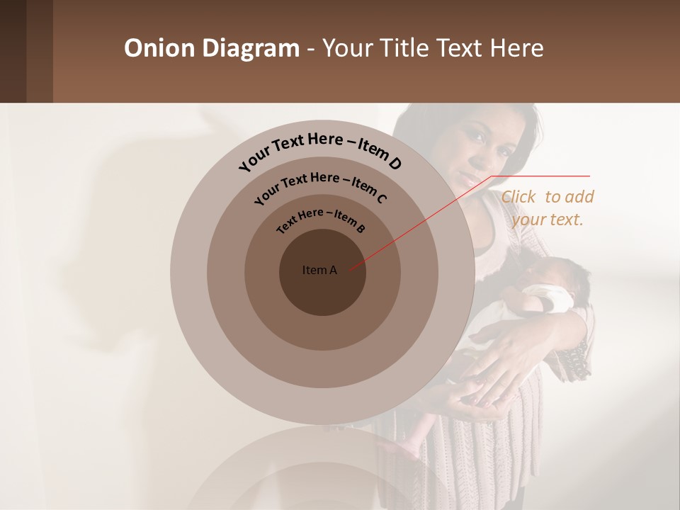 African American Serious Motherhood PowerPoint Template