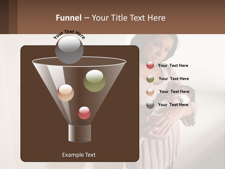 African American Serious Motherhood PowerPoint Template