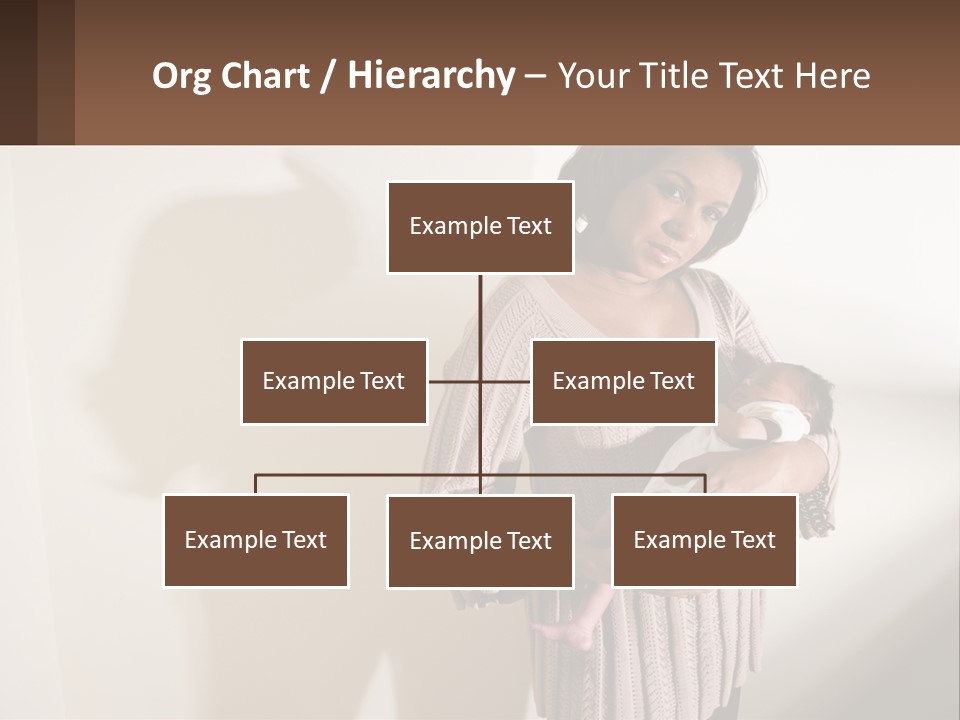 African American Serious Motherhood PowerPoint Template