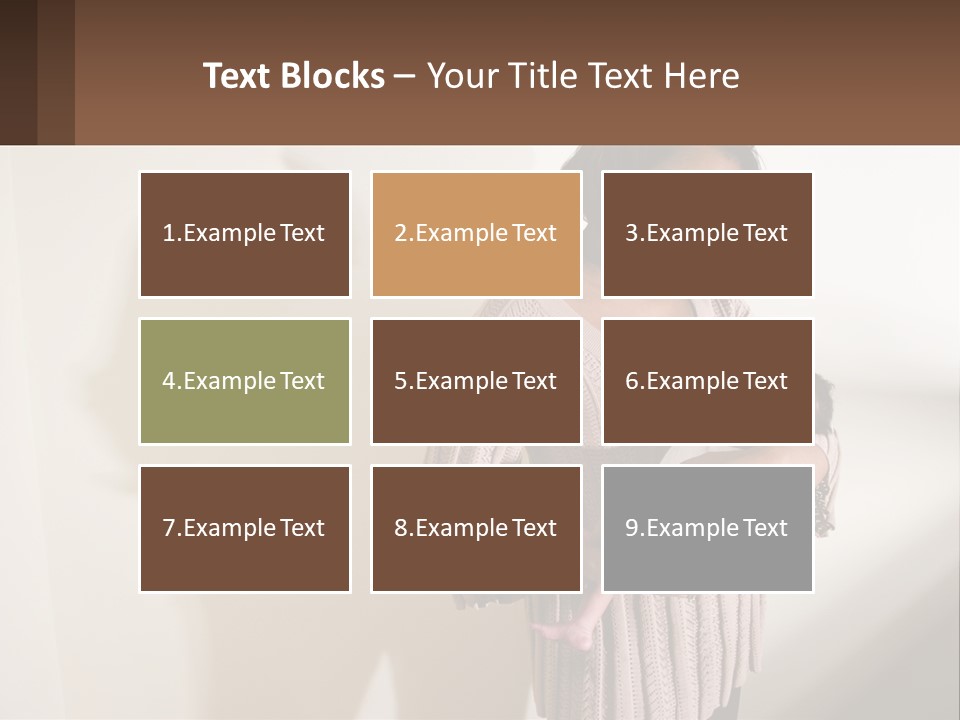 African American Serious Motherhood PowerPoint Template