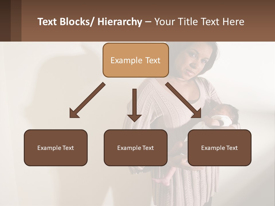 African American Serious Motherhood PowerPoint Template